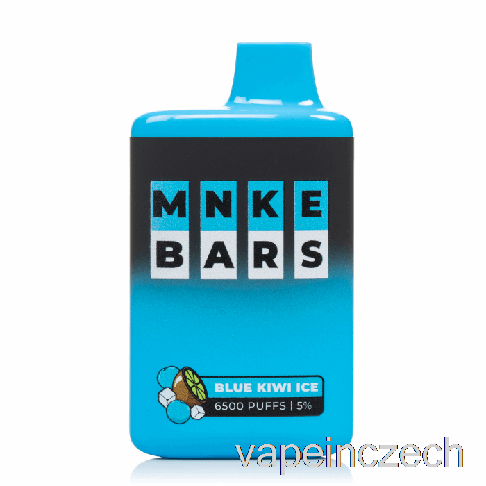 Mnke Bars 6500 Jednorázová Modrá Ledová Vapka Kiwi Bez Nikotinu